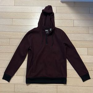 Express Burgundy 1/4 Zip Hoodie SIZE S